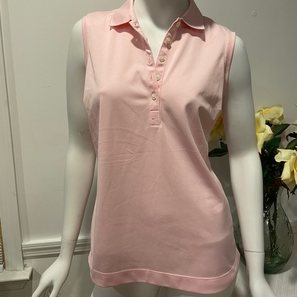 NIKE GOLF Dri-Fit Sleeveless Polo Size M - Picture 1 of 10